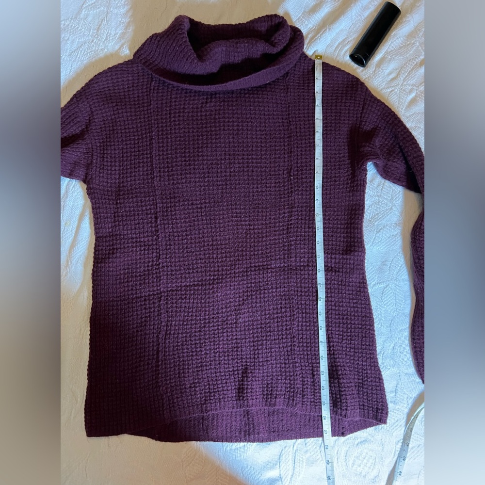 Free People Rich Purple Cowl Neck Sweater - Picture 5 of 5
